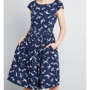 Modcloth Claudia Airplane Dress